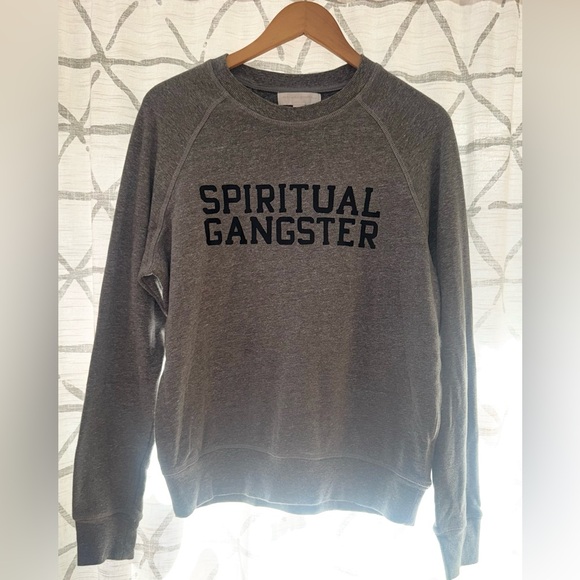 🙏 Spiritual Gangster - Gray Pullover - size Medium - Picture 5 of 9